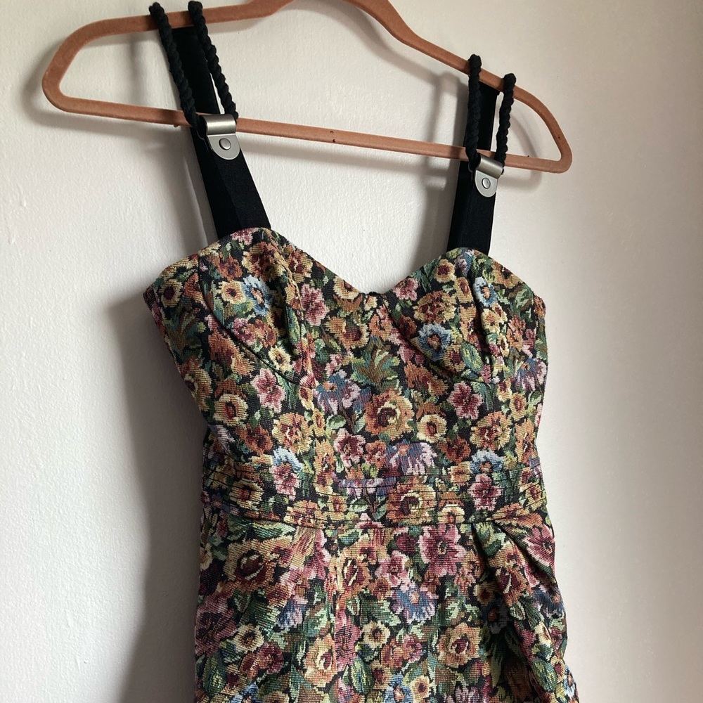 vintage canvas mini dress 🤎